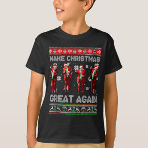 Make Christmas Great Again Santa Trump Dance Ugly T-Shirt