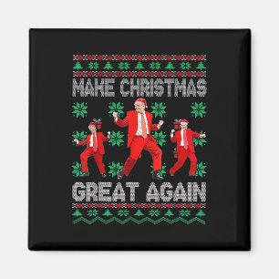 Make Christmas Great Again Santa Trump Dance Xmas Magnet
