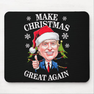 Make Christmas Great Again Trump Giving Thumbs Up  Mouse Pad