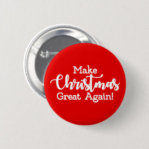 Make Christmas Great Again Trump MAGA funny gift 6 Cm Round Badge