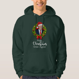 Make Christmas Great Again Trump MAGA funny gift Hoodie