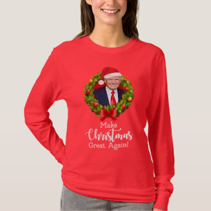 Make Christmas Great Again Trump MAGA funny gift T-Shirt