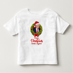 Make Christmas Great Again Trump MAGA funny gift Toddler T-Shirt