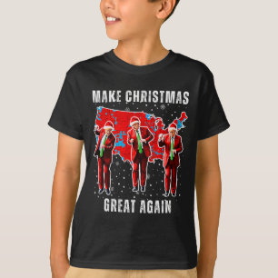Make Christmas Great Again Trump Pajamas Ugly Prem T-Shirt