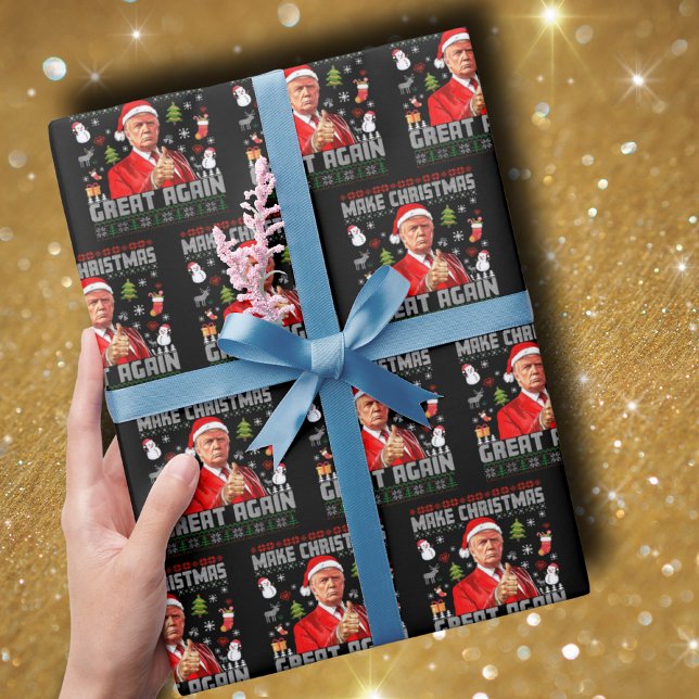 MAKE CHRISTMAS GREAT AGAIN | Trump Wrapping Paper (Creator Uploaded)