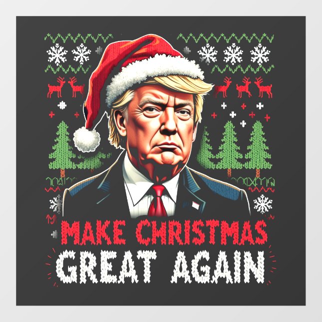 Make Christmas Great Again Ugly Xmas Sweater Trump (Sheet)