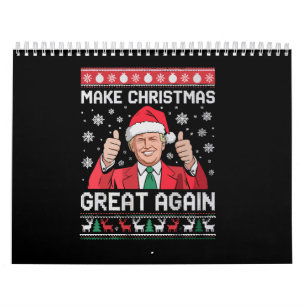 Make Christmas Great Again Xmas Funny Trump Pajama Calendar
