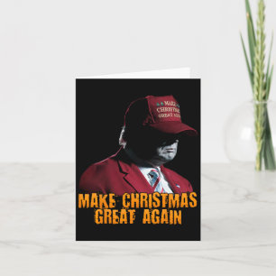 Make Christmas Great Again Xmas Funny Trump Pajama Card
