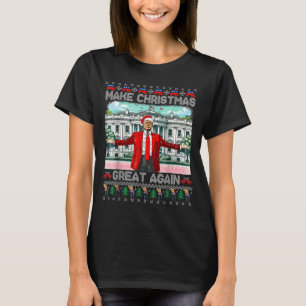 Make Christmas Great Again Xmas Funny Trump Pajama T-Shirt