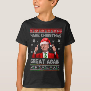 Make Christmas Great Again Xmas Funny Trump Pajama T-Shirt