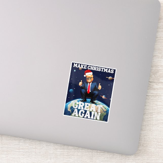 Make Christmas Great Again Xmas Funny Trump Ugly (Detail)
