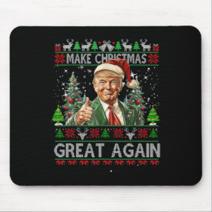 Make Christmas Great Again Xmas Santa Trump 2024 F Mouse Pad
