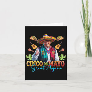 Make Cinco De Mayo Great Again Funny Trump Fiesta  Card