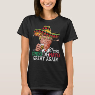 Make Cinco de Mayo Great Again-Women Trump Sombrer T-Shirt