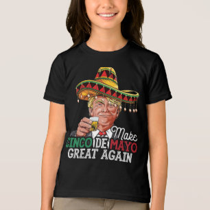 Make Cinco de Mayo Great Again-Women Trump Sombrer Tri-Blend Shirt