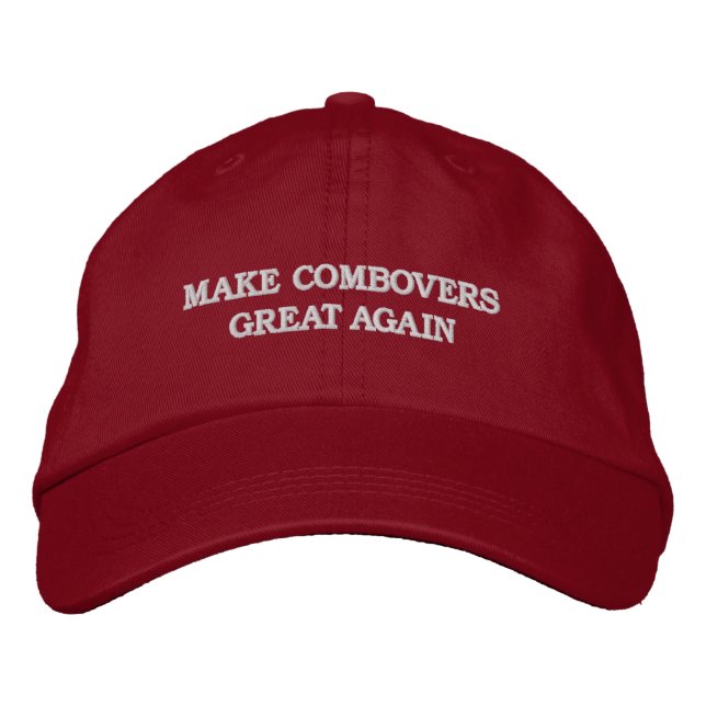 MAKE COMBOVERS GREAT AGAIN EMBROIDERED HAT (Front)