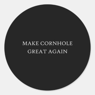 Make Cornhole Great Again Tournament Team Jersey 1 Classic Round Sticker