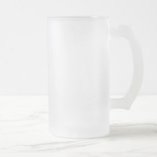 Make Create Design Custom Personalised Customised Frosted Glass Beer Mug