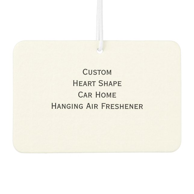 Make Custom Personalised Heart Hanging Photo Home Car Air Freshener (Front)