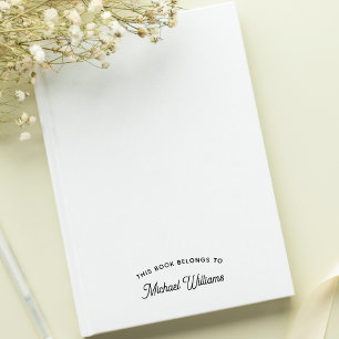 Make Custom This Book Belongs To Personalised Name Self-inking Stamp