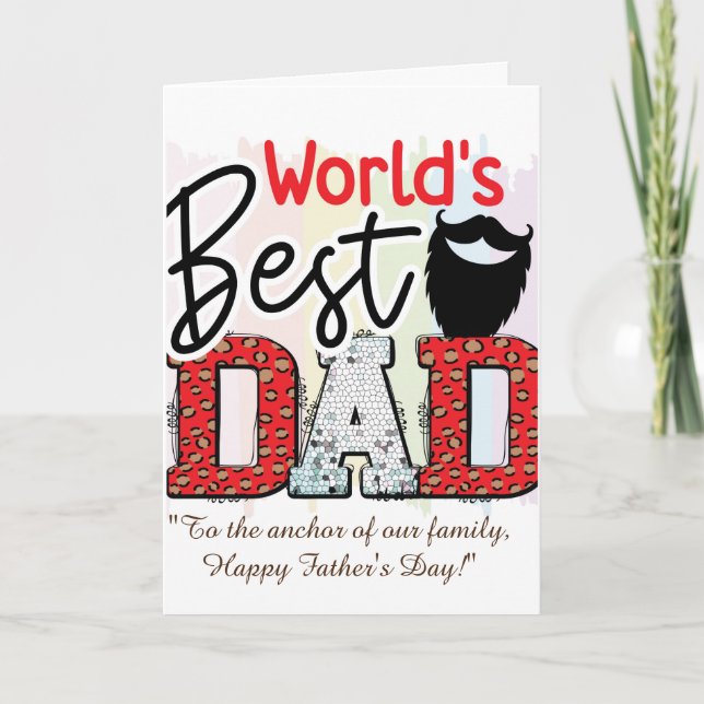 "Make Dad's Day Extra Special!" Thank You Card (Front)