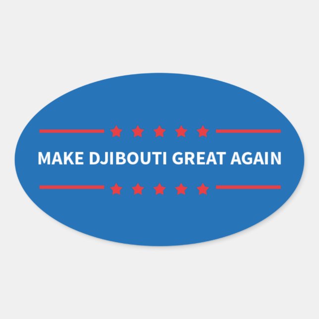 Make Djibouti Great Again Stickers (Front)