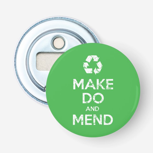 Make Do and Mend Bottle Opener (Front)