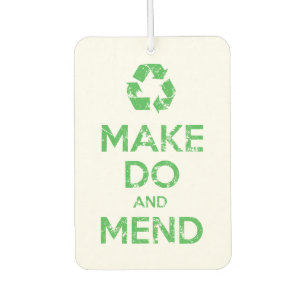 Make Do and Mend Car Air Freshener