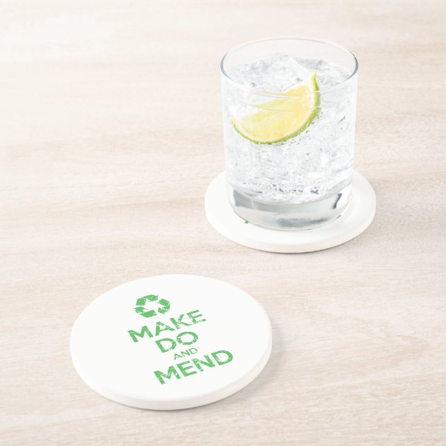 Make Do and Mend Coaster (Side)