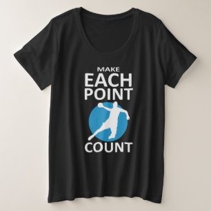 Make Each Point Count - Handball Plus Size T-Shirt