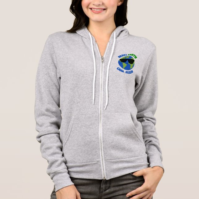 Make Earth Cool Again Climate Change Hoodie (Front)