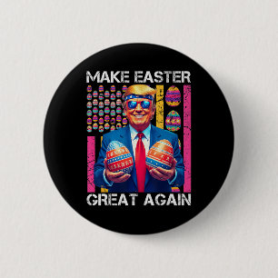 Make Easter Great Again Funny Trump Bunny Spring H 6 Cm Round Badge