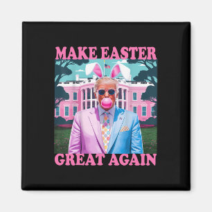 Make Easter Great Again Funny Trump Bunny Spring H Magnet