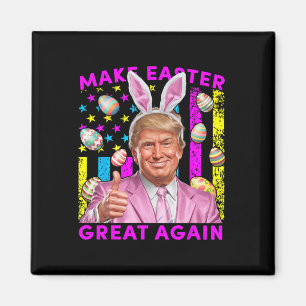 Make Easter Great Again Funny Trump Bunny Spring H Magnet