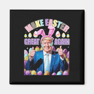 Make Easter Great Again Funny Trump Bunny Spring H Magnet