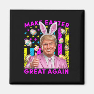 Make Easter Great Again Funny Trump Bunny Spring H Magnet