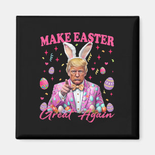 Make Easter Great Again Funny Trump Bunny Spring H Magnet