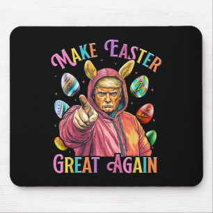 Make Easter Great Again Funny Trump Bunny Spring H Mouse Pad