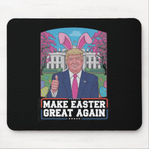 Make Easter Great Again Funny Trump Bunny Spring H Mouse Pad