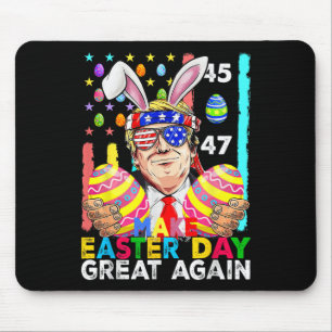 Make Easter Great Again Funny Trump Bunny Spring H Mouse Pad