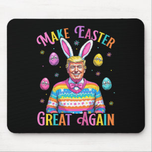 Make Easter Great Again Funny Trump Bunny Spring H Mouse Pad