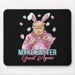 Make Easter Great Again Funny Trump Bunny Spring H Mouse Pad