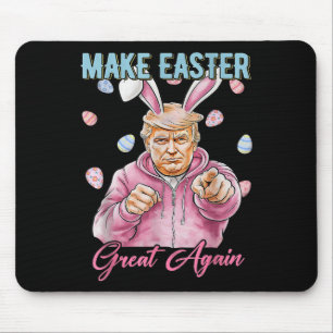 Make Easter Great Again Funny Trump Bunny Spring H Mouse Pad