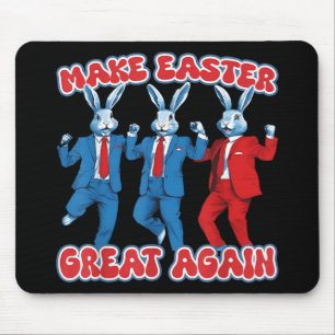 Make Easter Great Again Rabbit Funny Trump Dance Mouse Pad