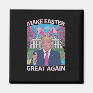 Make Easter Great Again Trump Bunny Flag 1 Magnet