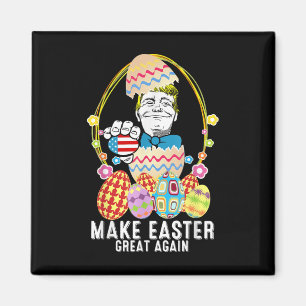 Make Easter Great Again Trump Funny Easter Day Egg Magnet