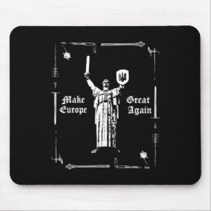 Make Europe Great Again Ukraine Mother Land Statue Mouse Pad