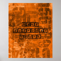 Make Every Day Count with Old Grunge Numbers