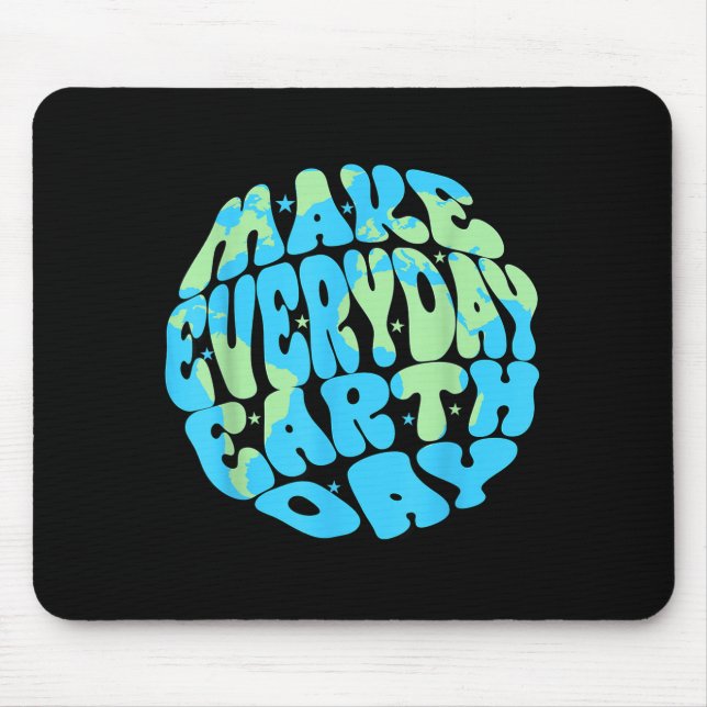 Make Everyday Earth Day 2026 Planet Anniversary En Mouse Pad (Front)