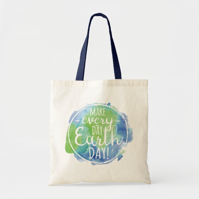 Make Everyday Earth Day Tote Bag (Front)